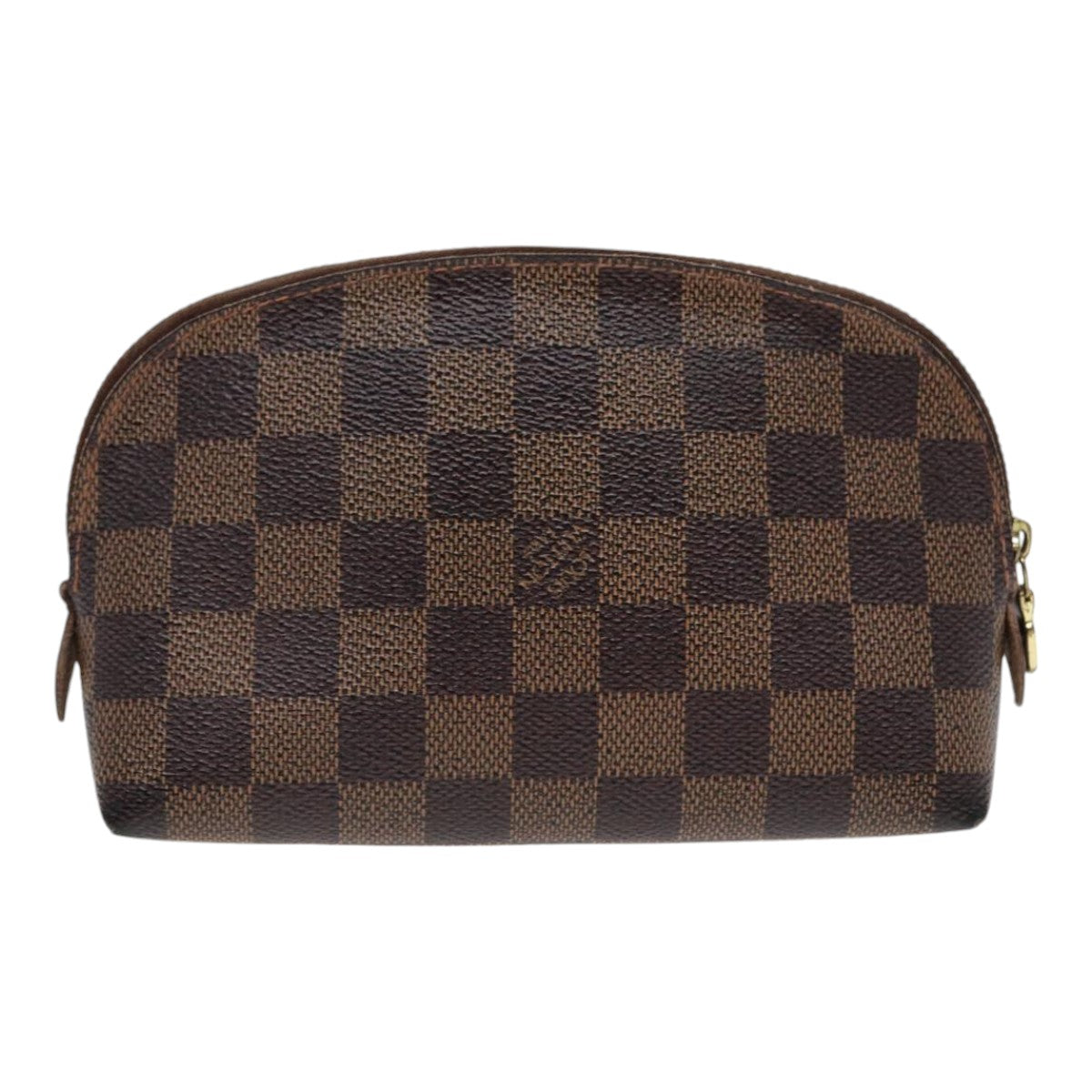 LOUIS VUITTON Damier Ebene Pochette Cosmetic PM Pouch N47516 LV Auth 86814