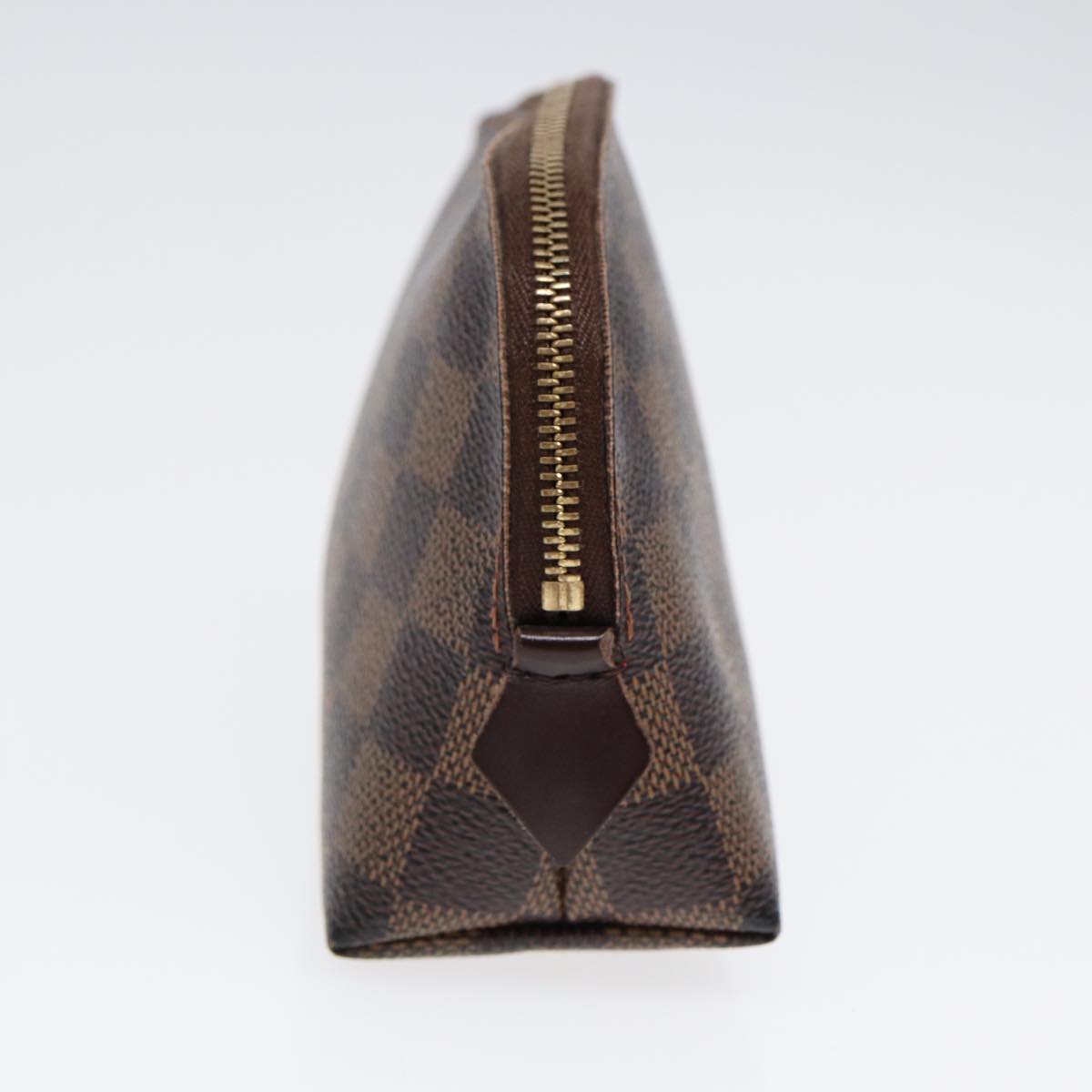 LOUIS VUITTON Damier Ebene Pochette Cosmetic PM Pouch N47516 LV Auth 86814
