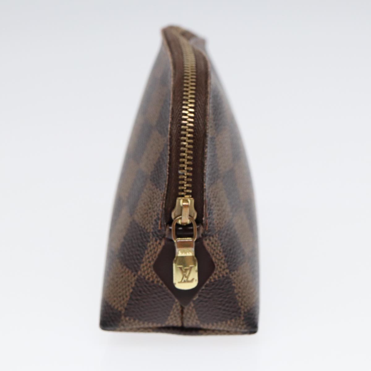 LOUIS VUITTON Damier Ebene Pochette Cosmetic PM Pouch N47516 LV Auth 86814