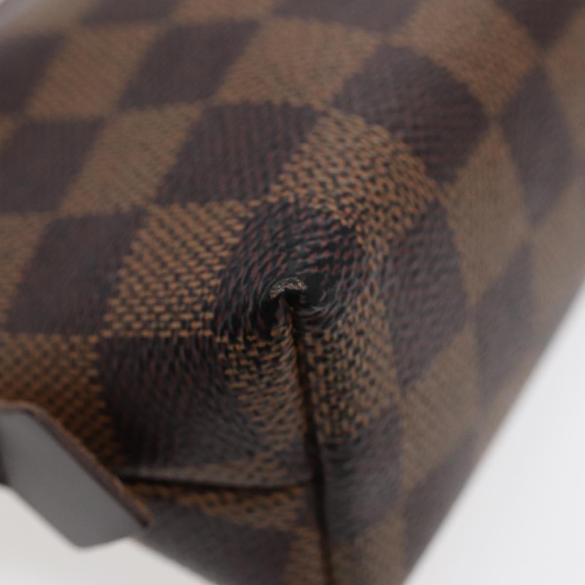 LOUIS VUITTON Damier Ebene Pochette Cosmetic PM Pouch N47516 LV Auth 86814