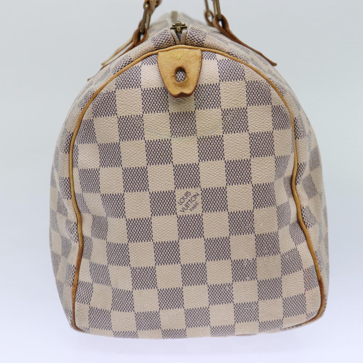 LOUIS VUITTON Damier Azur Speedy 30 Hand Bag N41533 LV Auth 86860