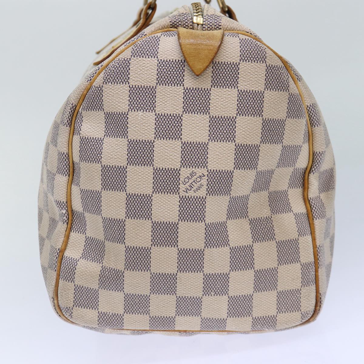 LOUIS VUITTON Damier Azur Speedy 30 Hand Bag N41533 LV Auth 86860