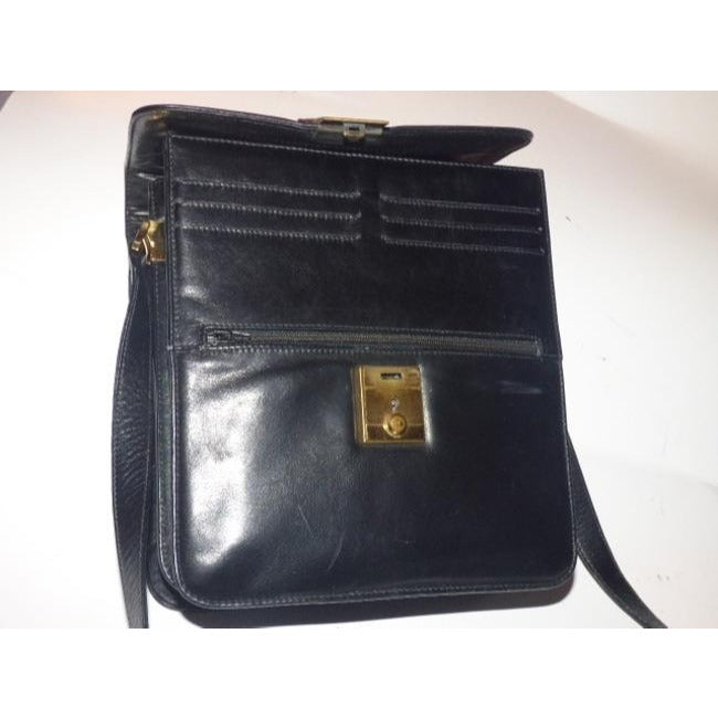 Gucci black smooth leather early Lady Lock two-way