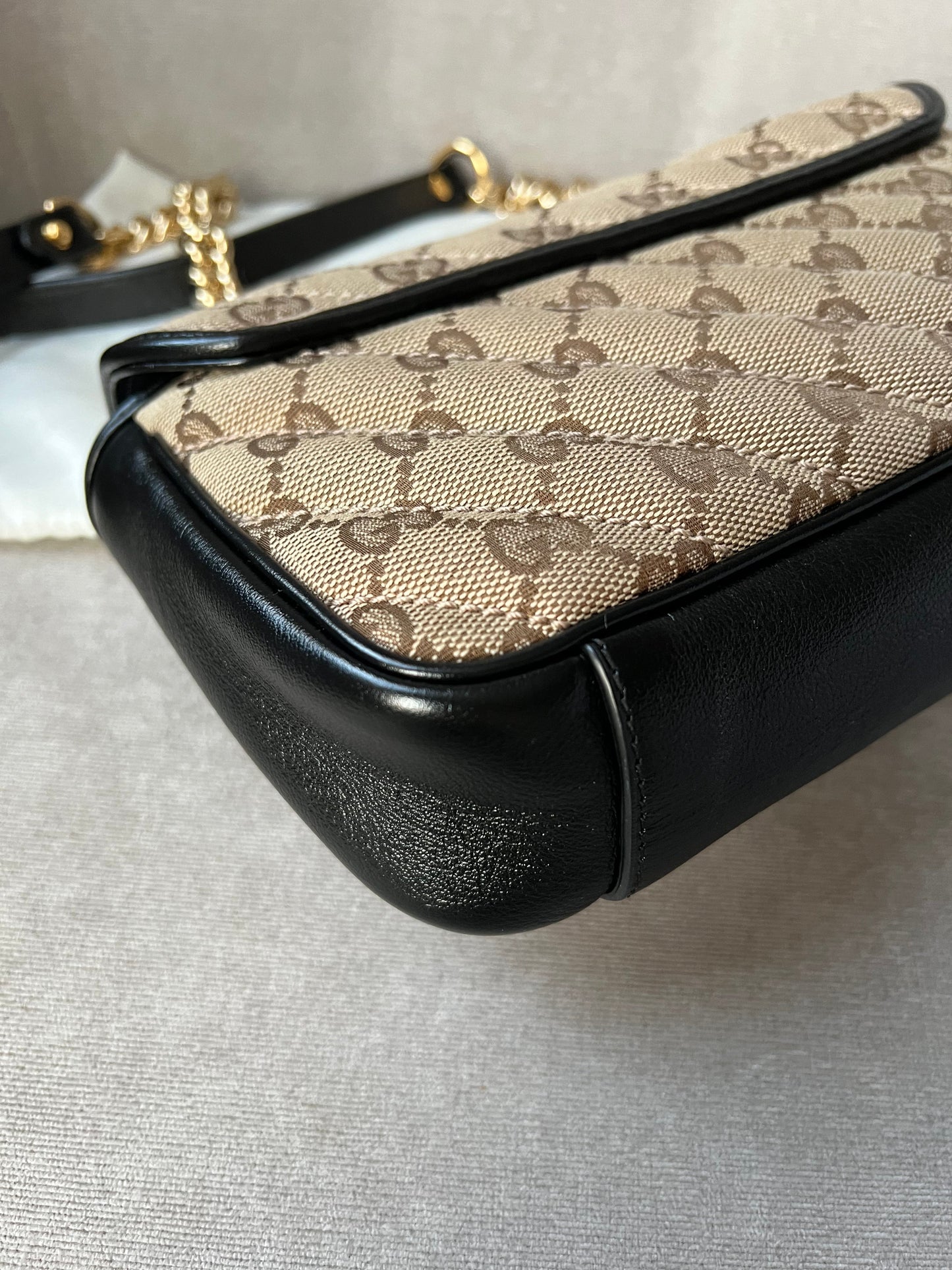 Gucci GG Beige Marmont Mini Shoulder Bag (RRP £1,470)