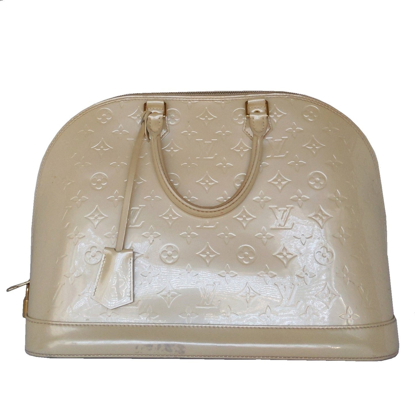 Louis Vuitton Dune Monogram Vernis Alma GM Handbag Satchel