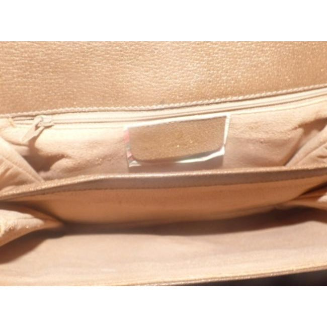Gucci Vintage Designer Purses Brown Leather And Gg Leather Cross Body Bag
