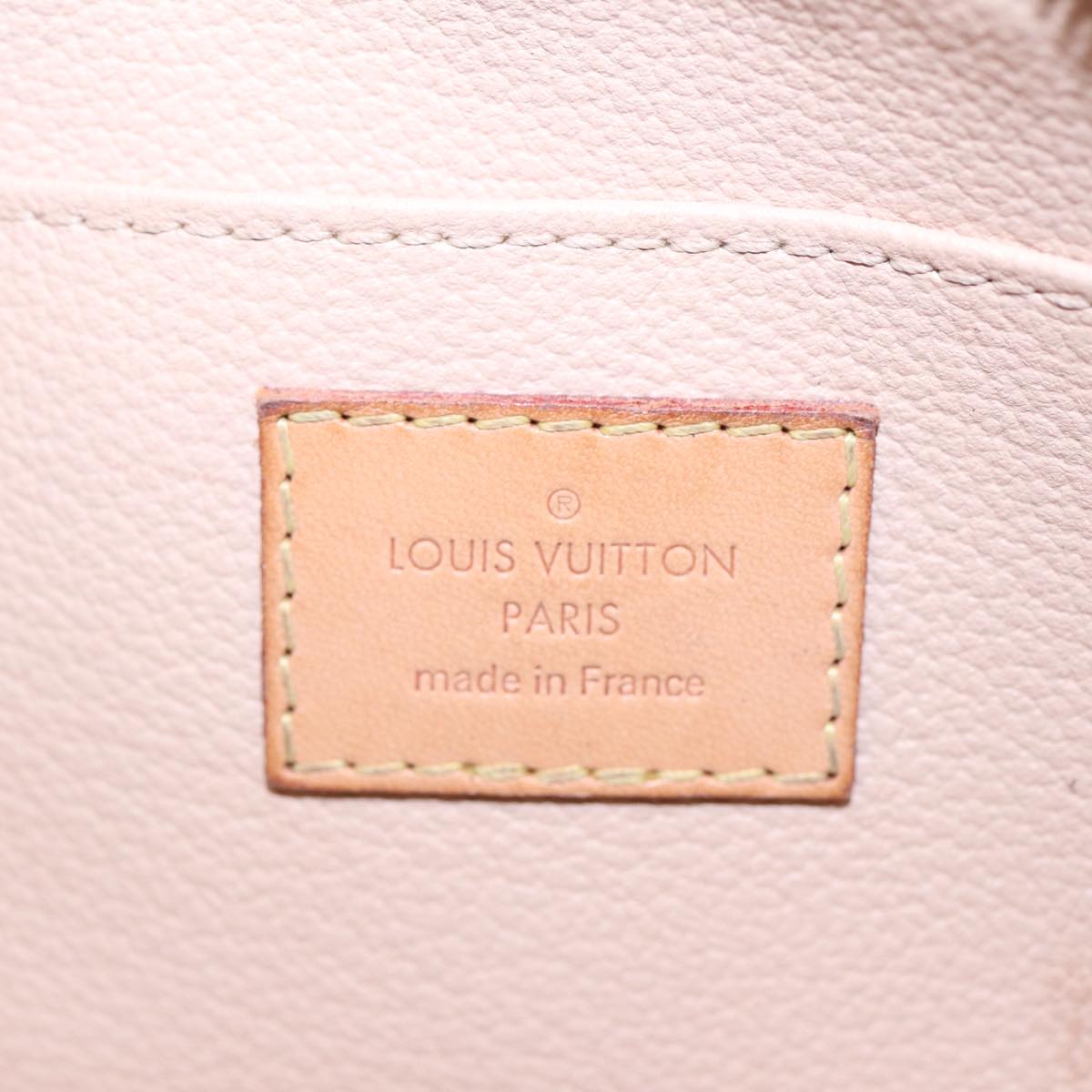 LOUIS VUITTON Damier Azur Pochette Cosmetic PM Pouch N60024 LV Auth 87344