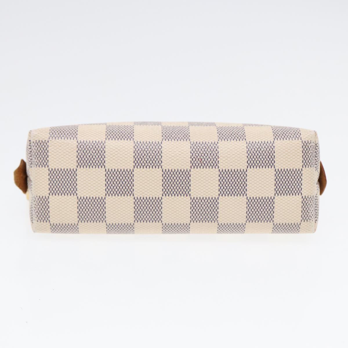 LOUIS VUITTON Damier Azur Pochette Cosmetic PM Pouch N60024 LV Auth 87344