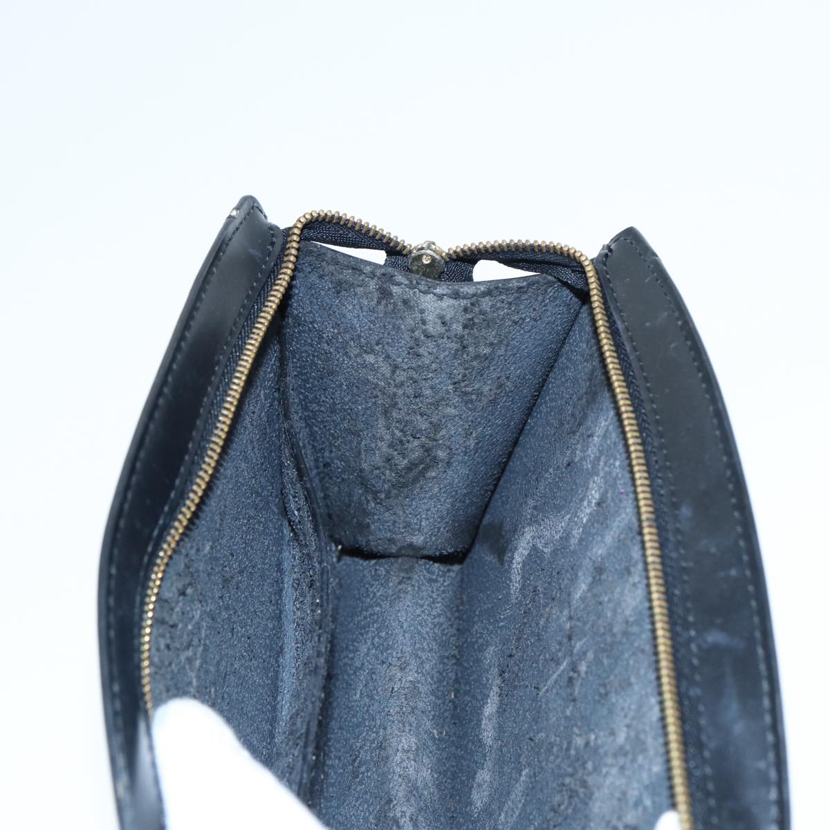 LOUIS VUITTON Epi Trousse Crete Pouch Black M48402 LV Auth 87381