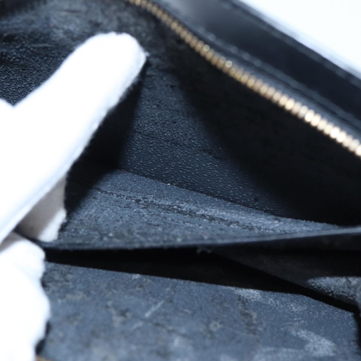 LOUIS VUITTON Epi Trousse Crete Pouch Black M48402 LV Auth 87381