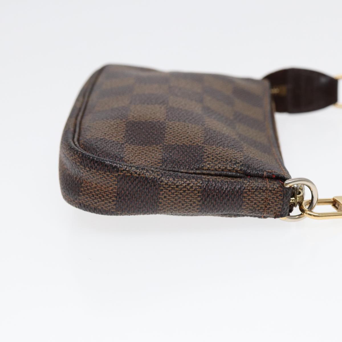 LOUIS VUITTON Damier Ebene Mini Pochette Accessoires Pouch N58009 LV Auth 87408