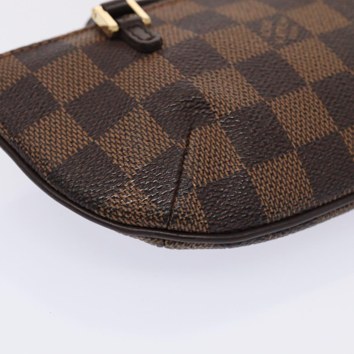 LOUIS VUITTON Damier Ebene Manosque GM Accessory Pouch N51120 LV Auth 87441