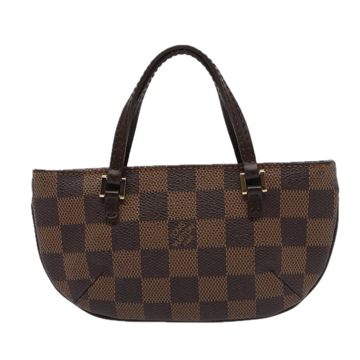 LOUIS VUITTON Damier Ebene Manosque GM Accessory Pouch N51120 LV Auth 87441