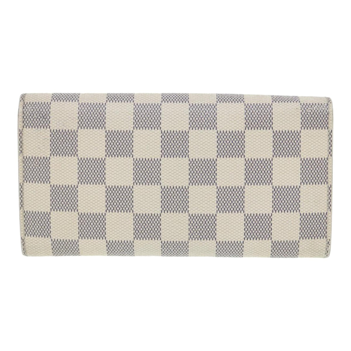 LOUIS VUITTON Damier Azur Portefeuille Sarah Long Wallet N63208 LV Auth 87471