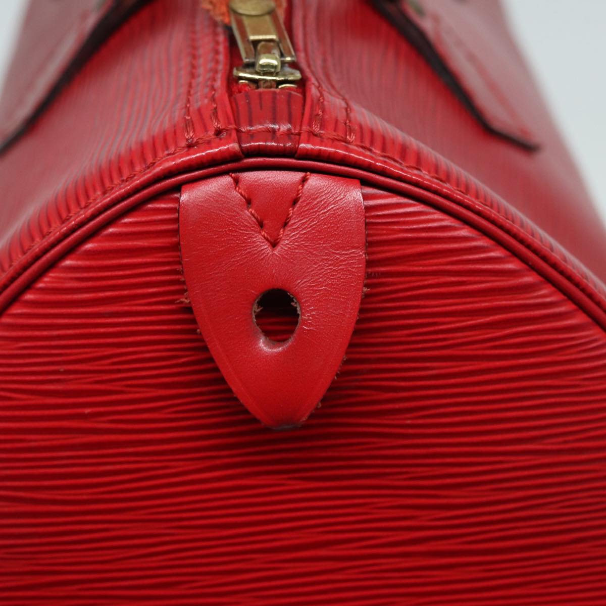 LOUIS VUITTON Epi Speedy 30 Hand Bag Castilian Red M43007 LV Auth 87485