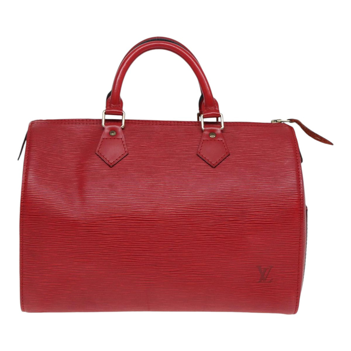 LOUIS VUITTON Epi Speedy 30 Hand Bag Castilian Red M43007 LV Auth 87485