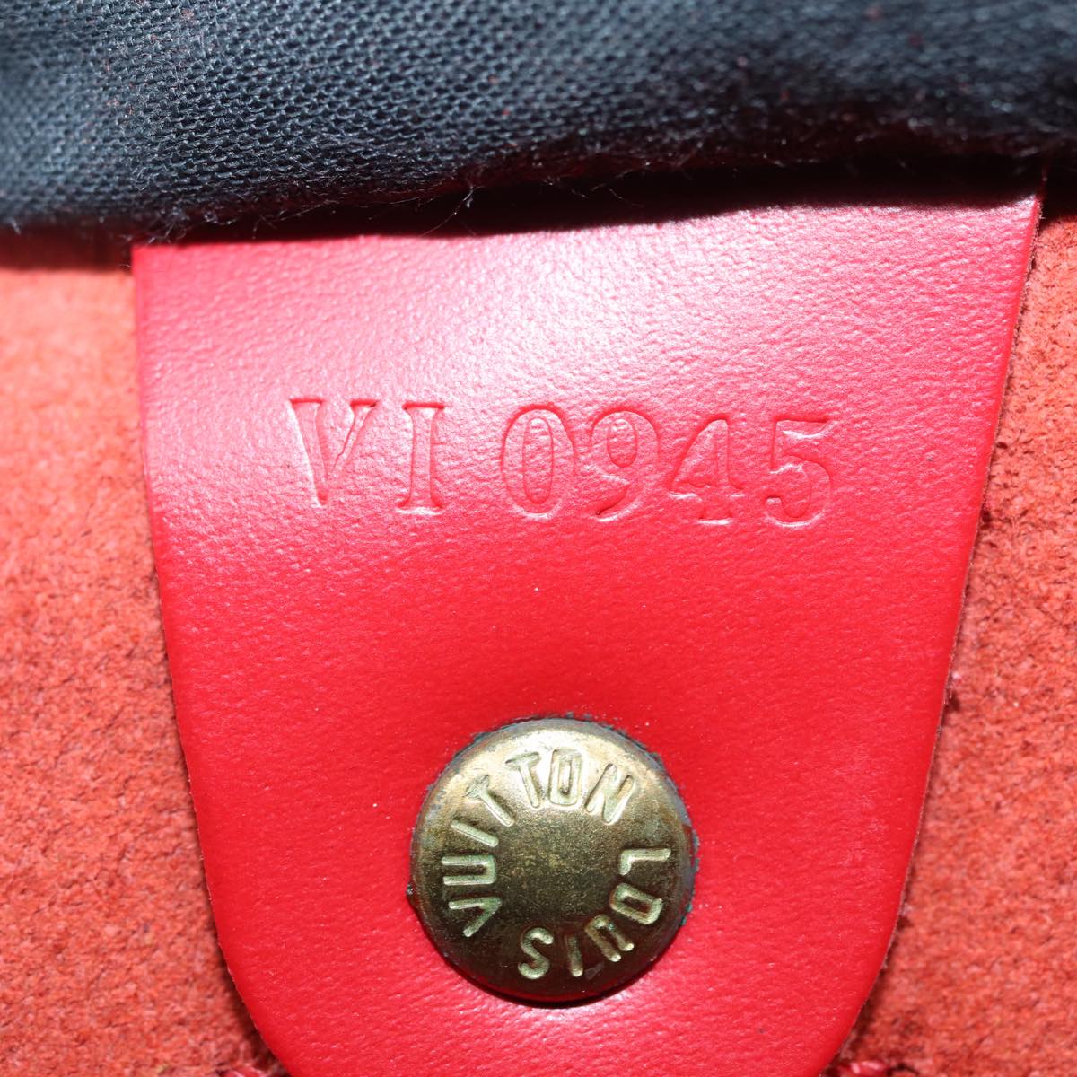 LOUIS VUITTON Epi Speedy 30 Hand Bag Castilian Red M43007 LV Auth 87485