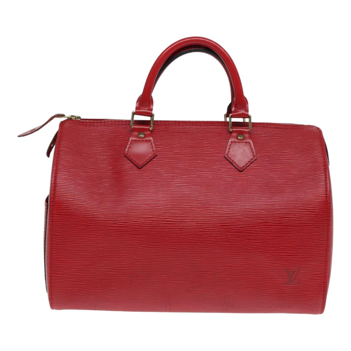 LOUIS VUITTON Epi Speedy 30 Hand Bag Castilian Red M43007 LV Auth 87485