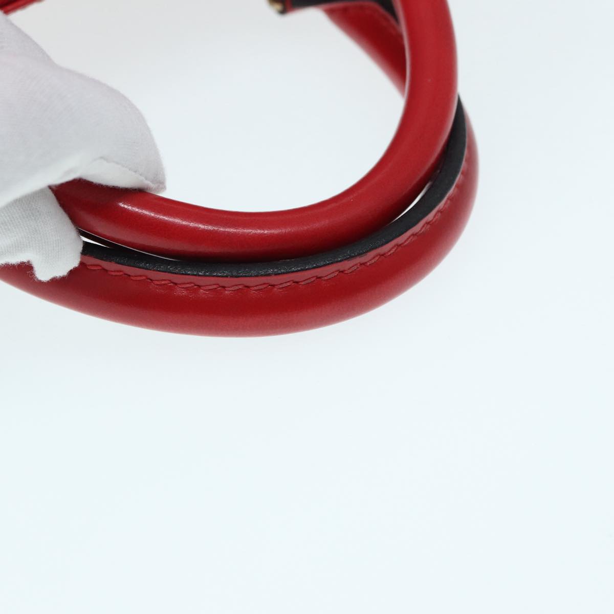 LOUIS VUITTON Epi Speedy 30 Hand Bag Castilian Red M43007 LV Auth 87485