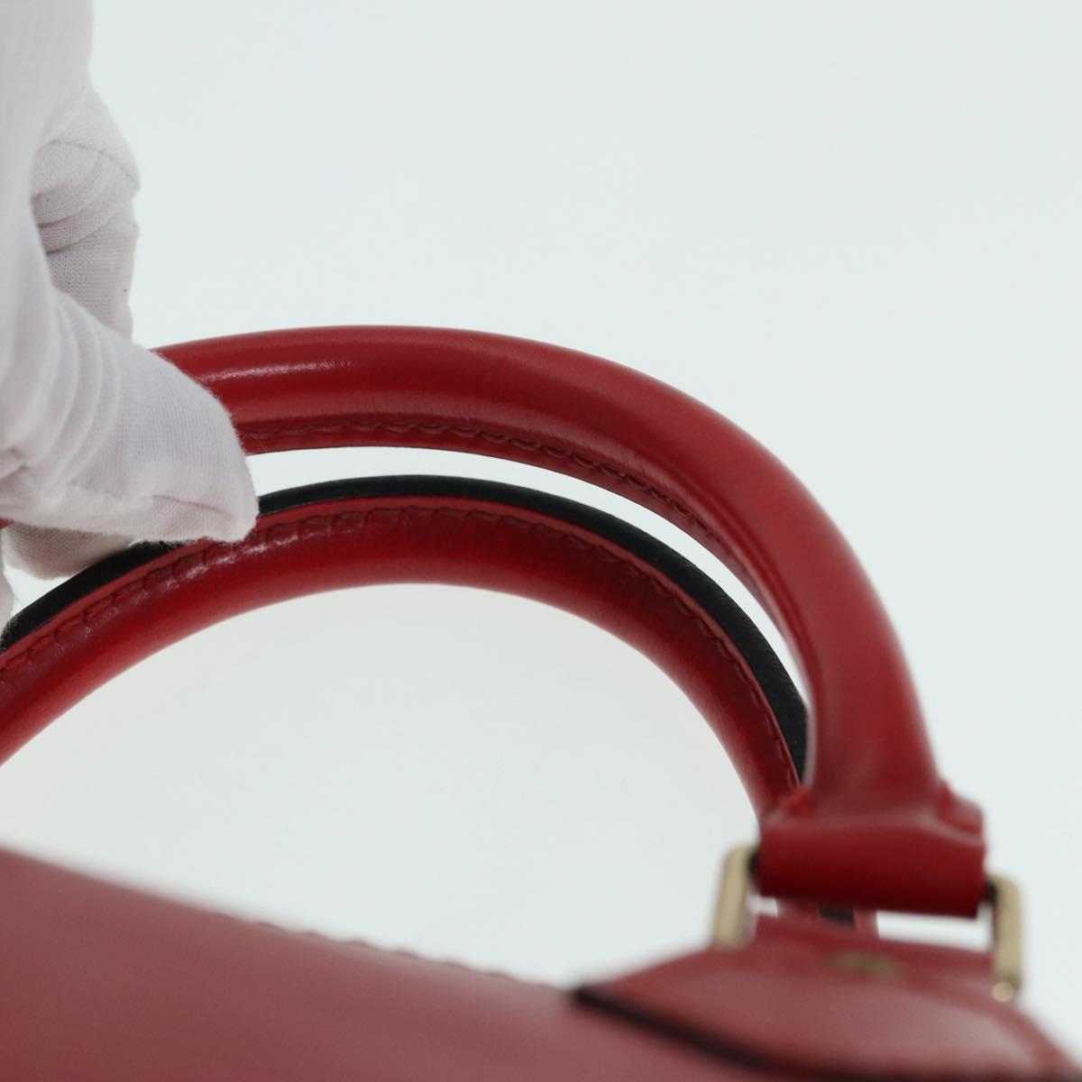 LOUIS VUITTON Epi Speedy 30 Hand Bag Castilian Red M43007 LV Auth 87485