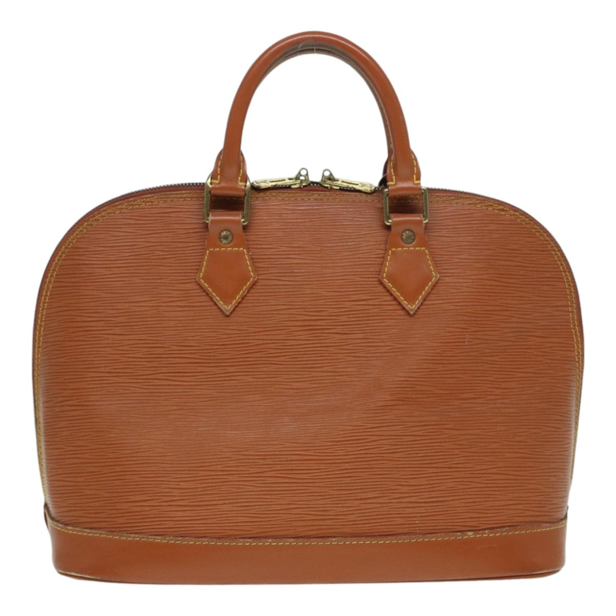 LOUIS VUITTON Epi Alma Hand Bag Brown Zipangu Gold M52148 LV Auth 87498