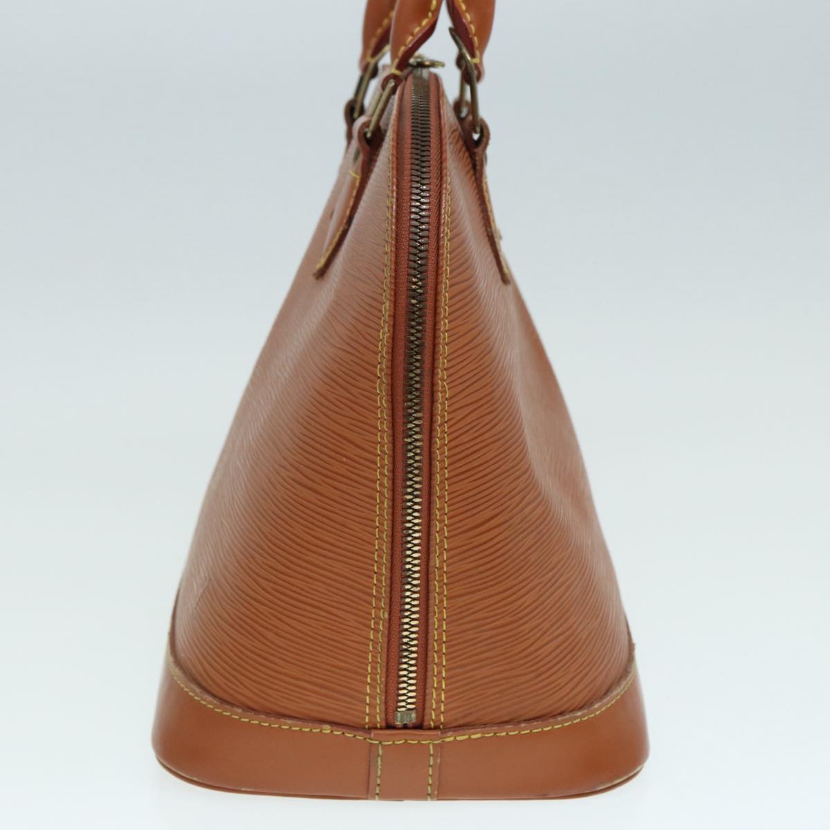 LOUIS VUITTON Epi Alma Hand Bag Brown Zipangu Gold M52148 LV Auth 87498