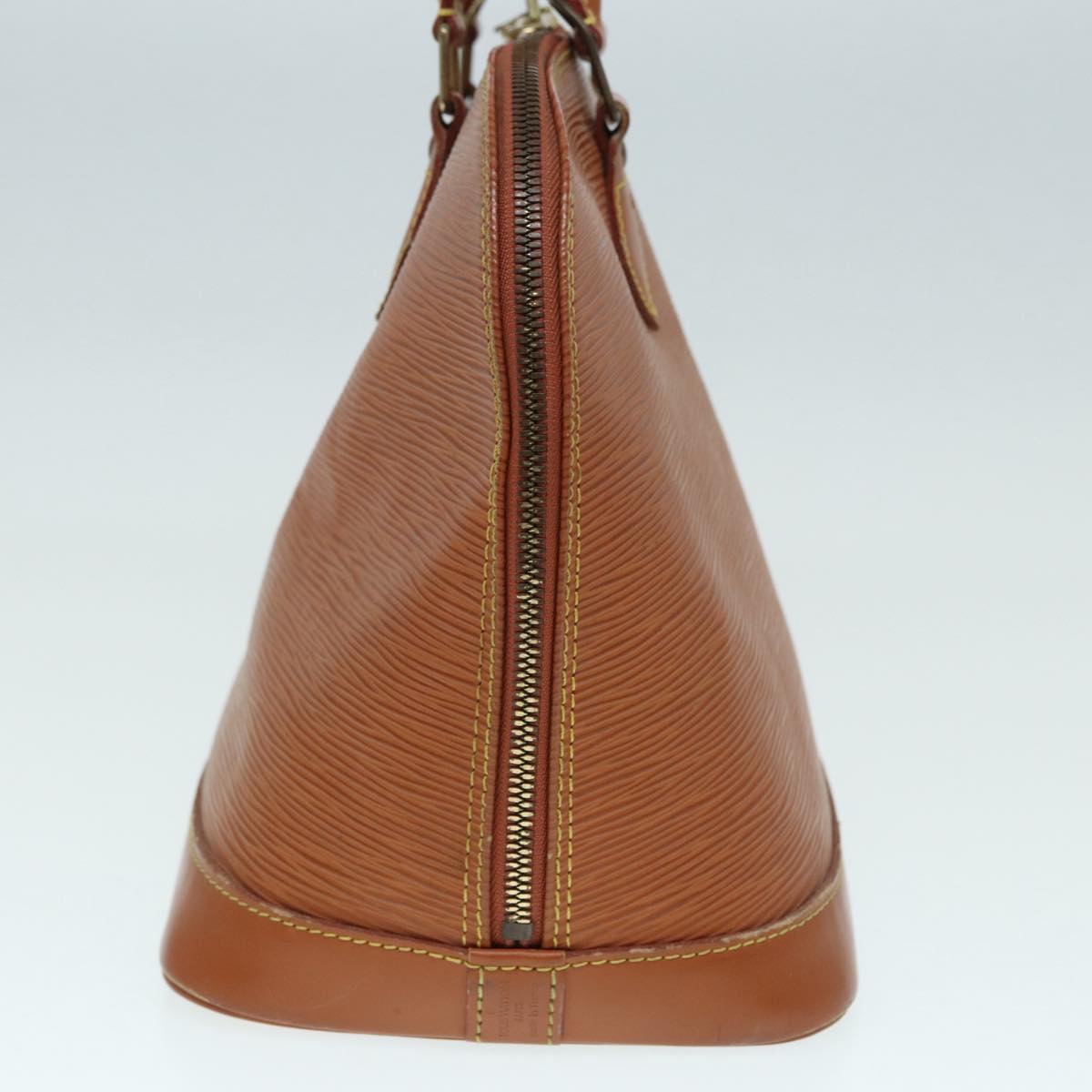 LOUIS VUITTON Epi Alma Hand Bag Brown Zipangu Gold M52148 LV Auth 87498
