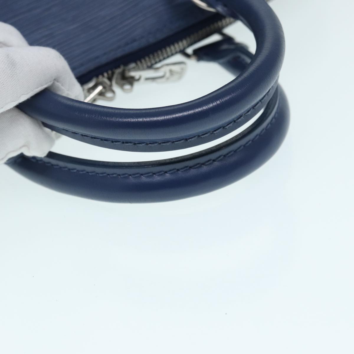 LOUIS VUITTON Epi Alma Hand Bag Blue Myrtille M5214G LV Auth 87500
