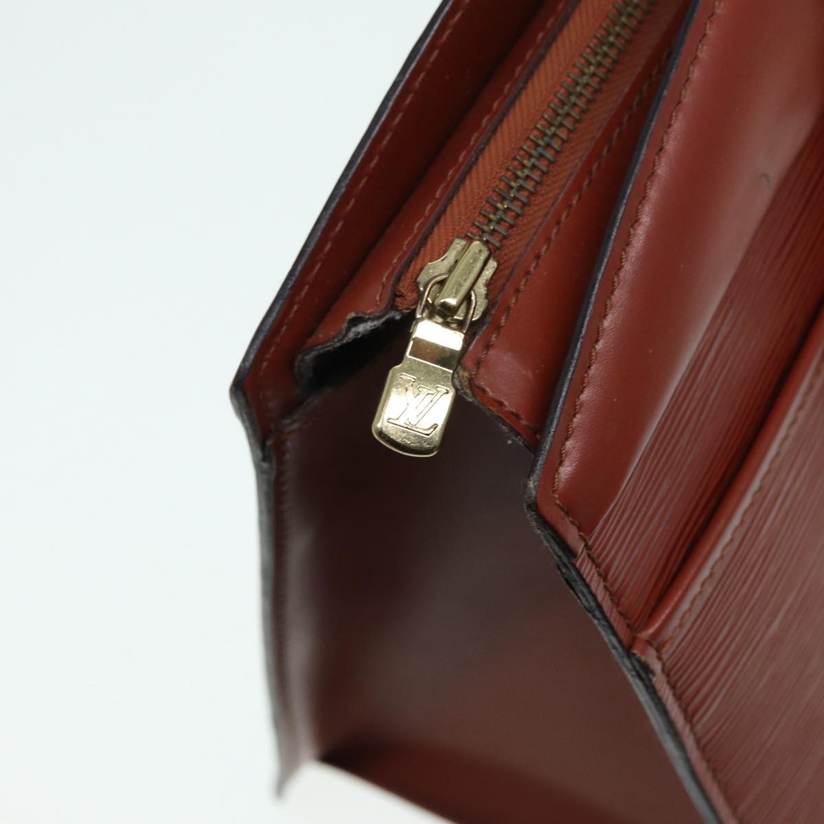 LOUIS VUITTON Epi Riviera Hand Bag Brown M48183 LV Auth 87502