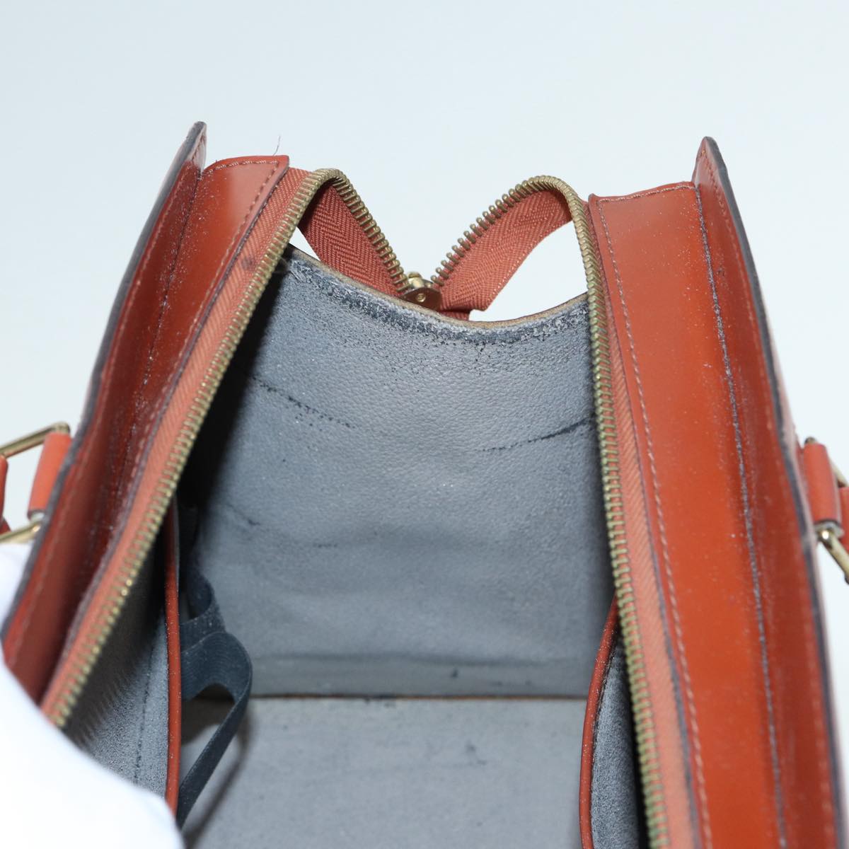 LOUIS VUITTON Epi Riviera Hand Bag Brown M48183 LV Auth 87502