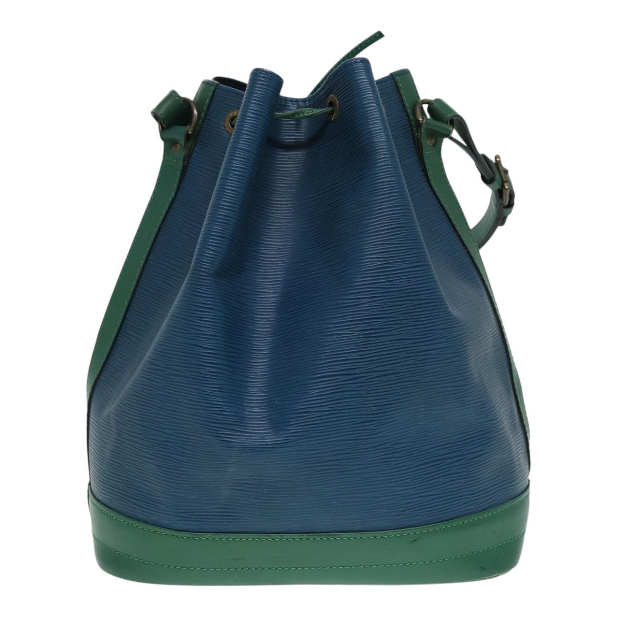 LOUIS VUITTON Epi Noe Shoulder Bag Bicolor color Green Blue M44044 LV Auth 87511
