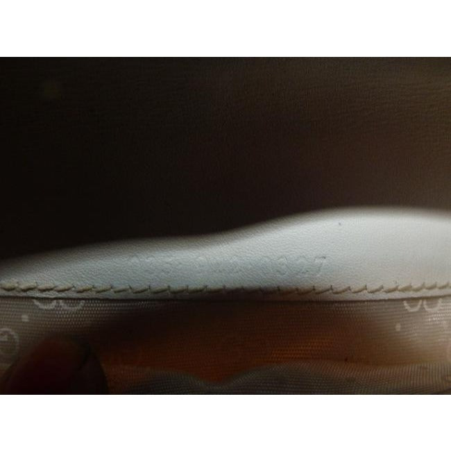 Gucci White Micro G Print Guccissima Wallet