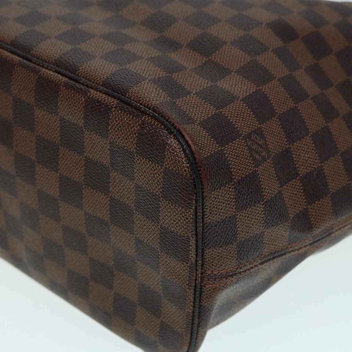 LOUIS VUITTON Damier Ebene Neverfull MM Tote Bag N51105 LV Auth 87567
