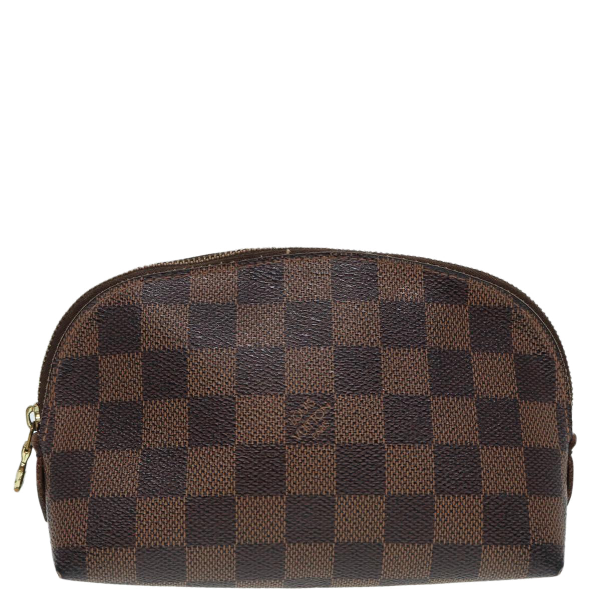 LOUIS VUITTON Damier Ebene Pochette Cosmetic PM Pouch N47516 LV Auth 87683