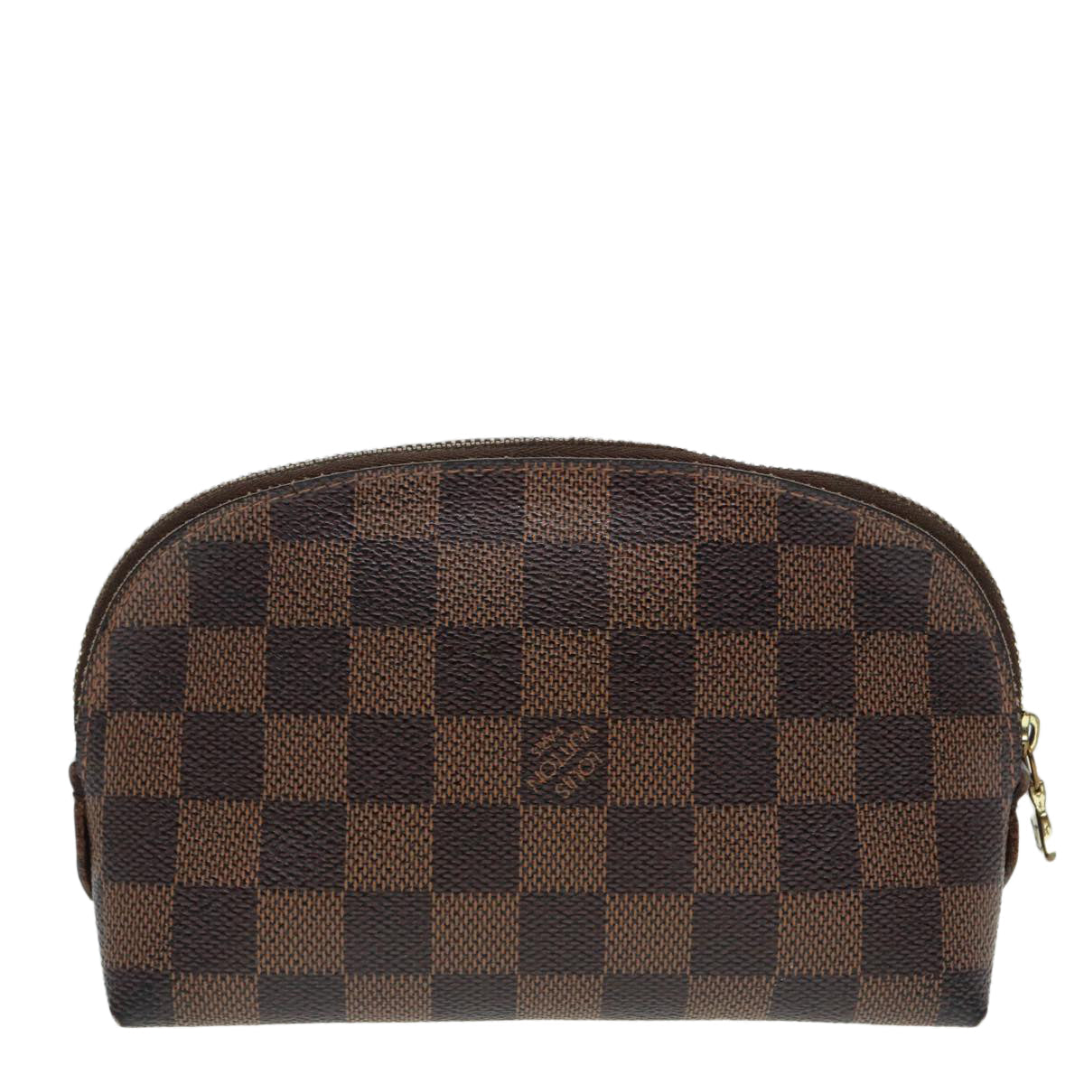 LOUIS VUITTON Damier Ebene Pochette Cosmetic PM Pouch N47516 LV Auth 87683