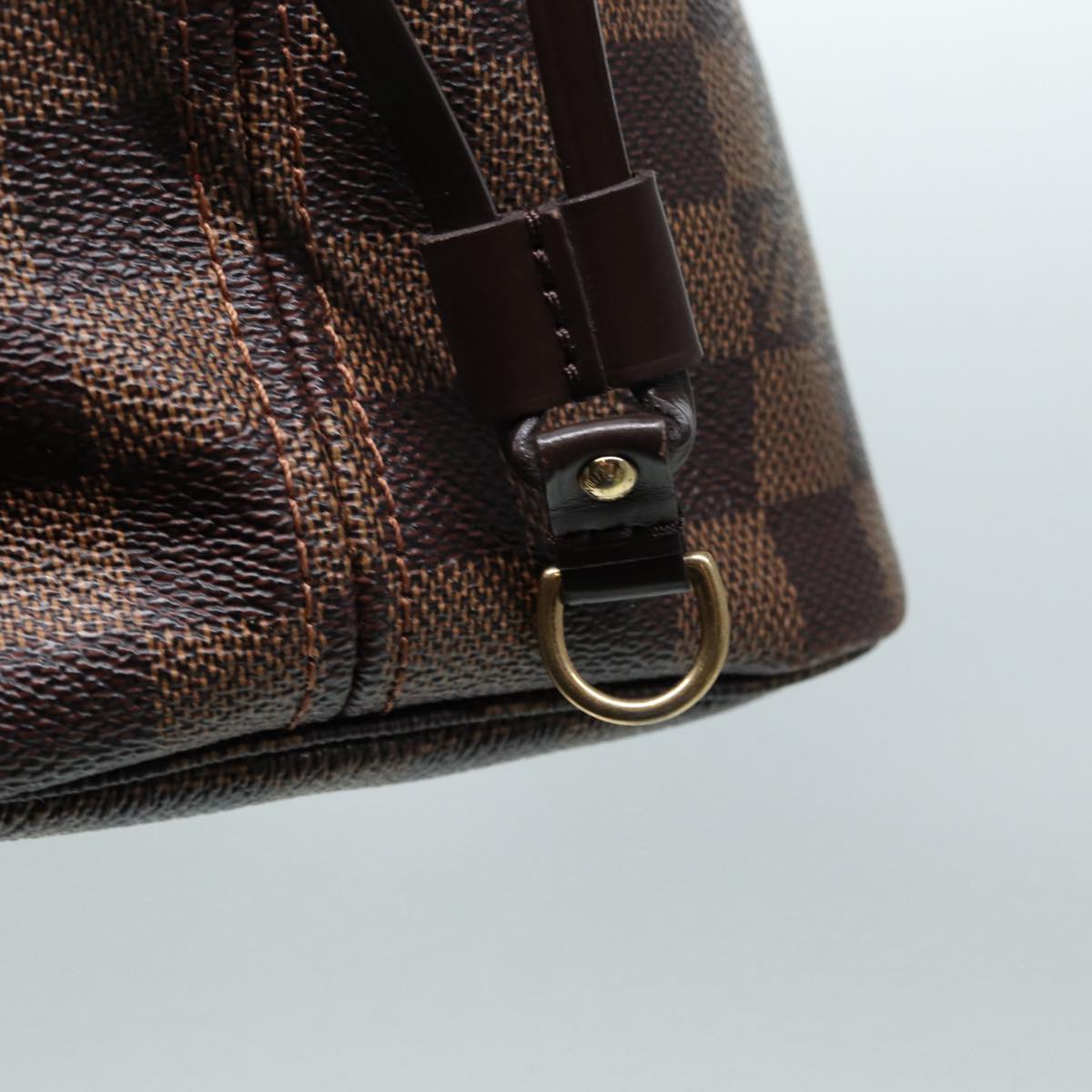 LOUIS VUITTON Damier Ebene Neverfull MM Tote Bag N51105 LV Auth 87833