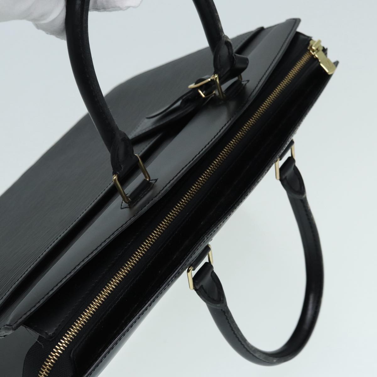 LOUIS VUITTON Epi Riviera Hand Bag Noir Black M48182 LV Auth 87890