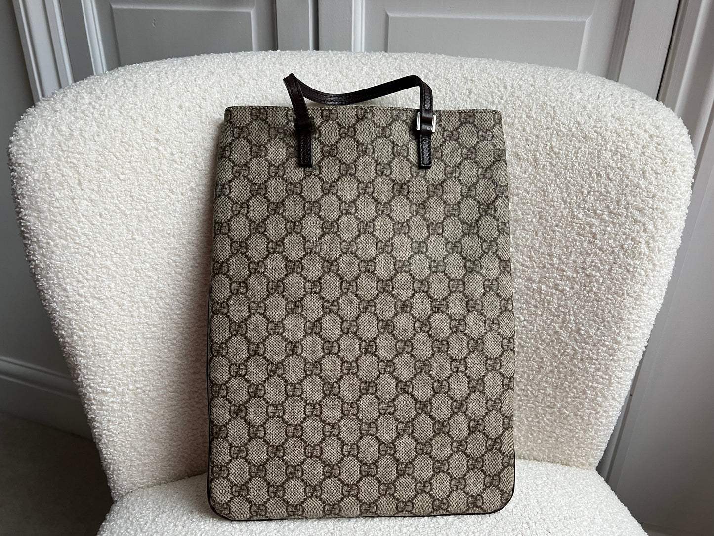 Gucci GG Canvas Vertical Flat Tote Bag