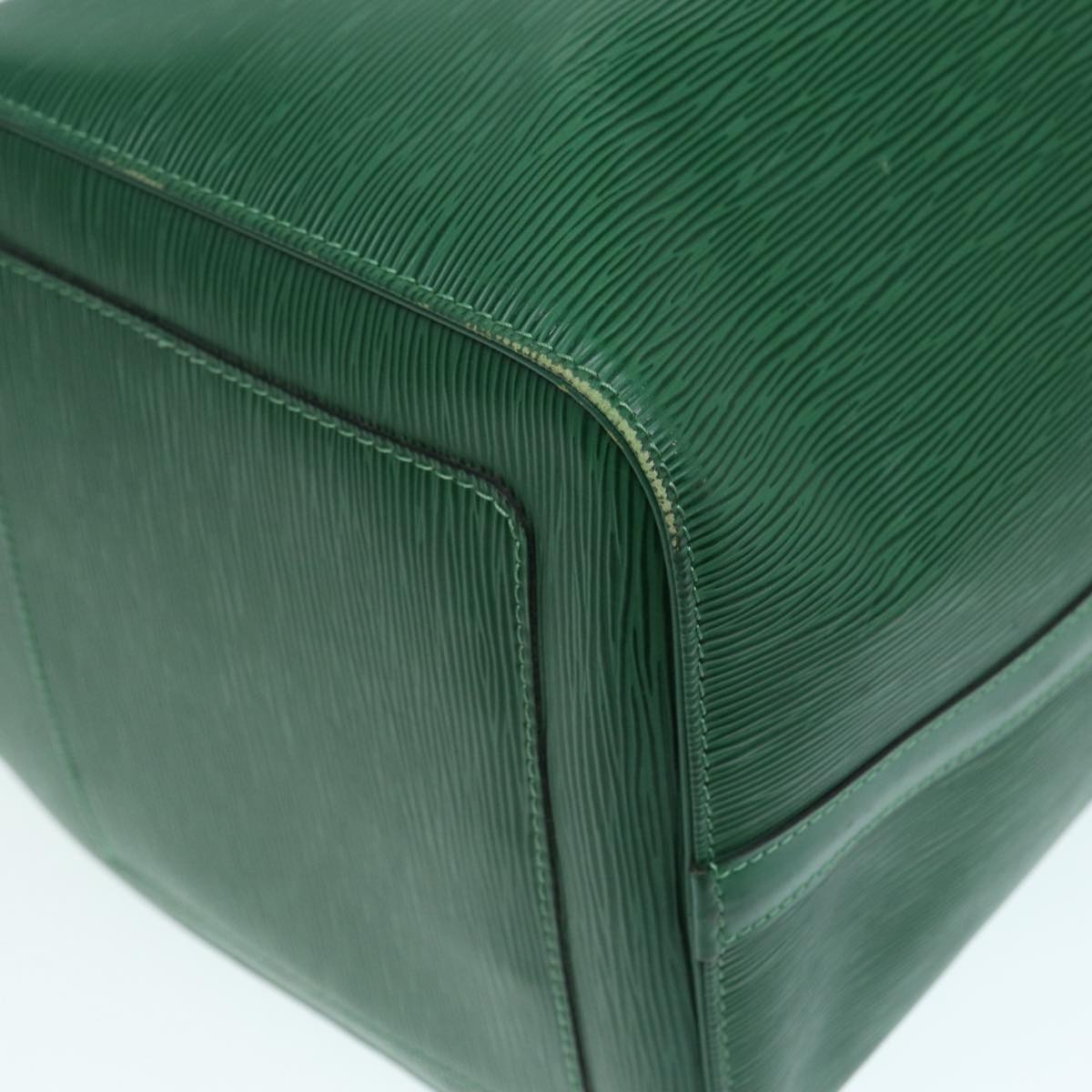 LOUIS VUITTON Epi Keepall 50 Boston Bag Green M42964 LV Auth 87946