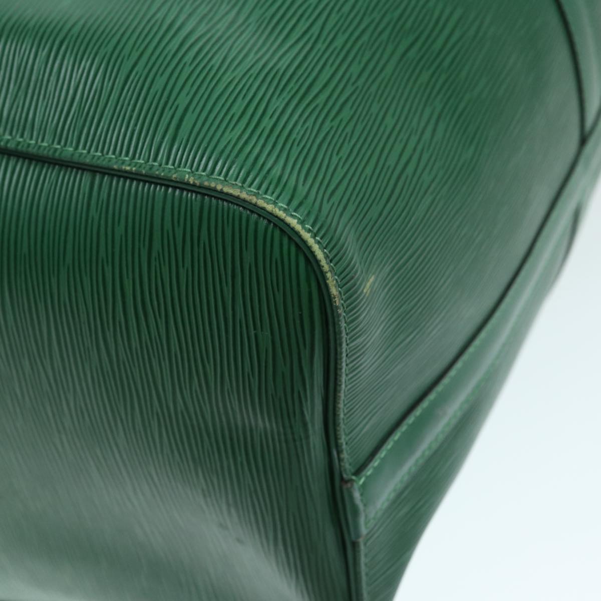 LOUIS VUITTON Epi Keepall 50 Boston Bag Green M42964 LV Auth 87946