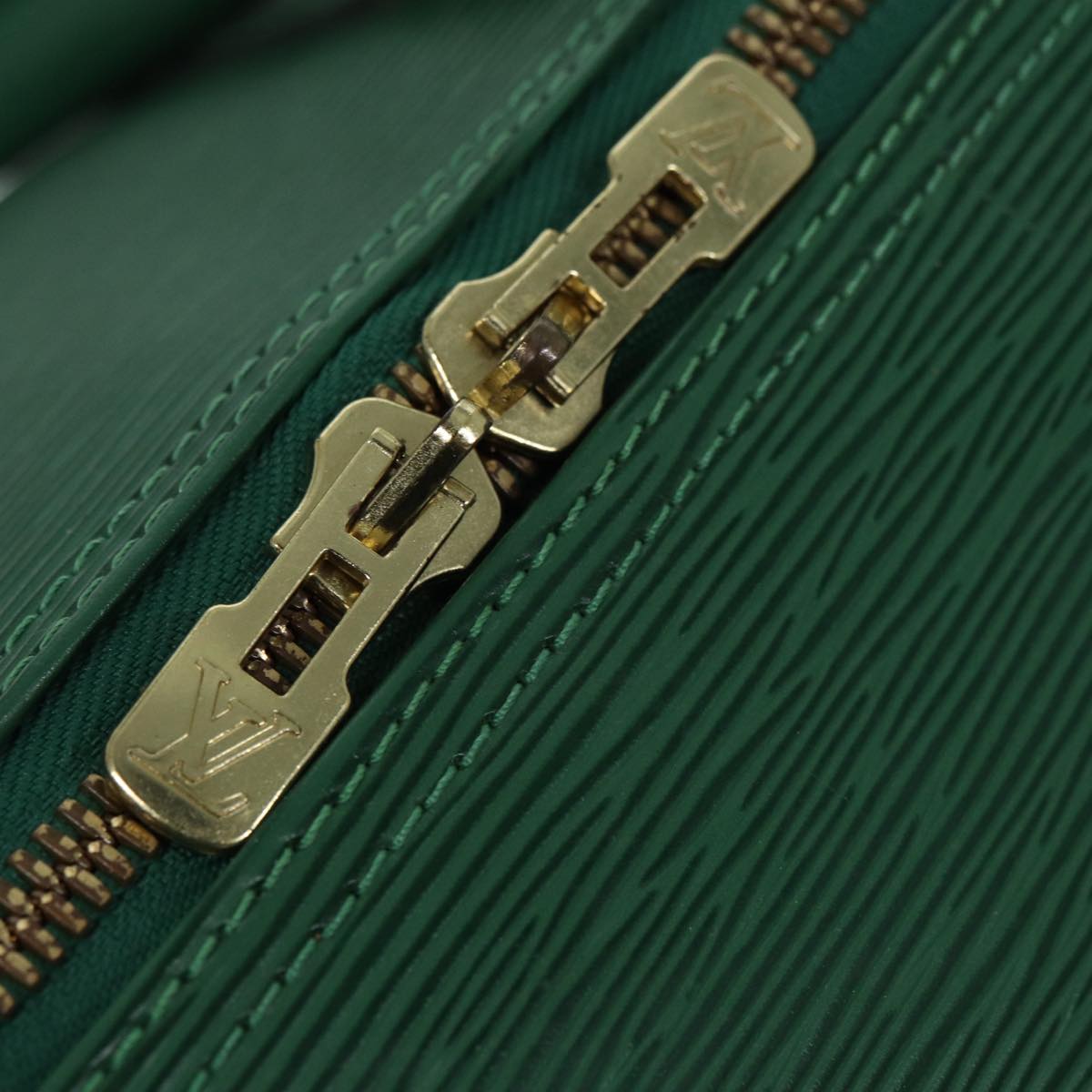 LOUIS VUITTON Epi Keepall 50 Boston Bag Green M42964 LV Auth 87946