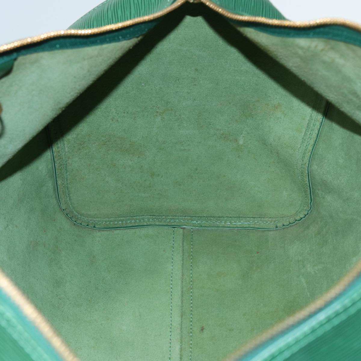 LOUIS VUITTON Epi Keepall 50 Boston Bag Green M42964 LV Auth 87946