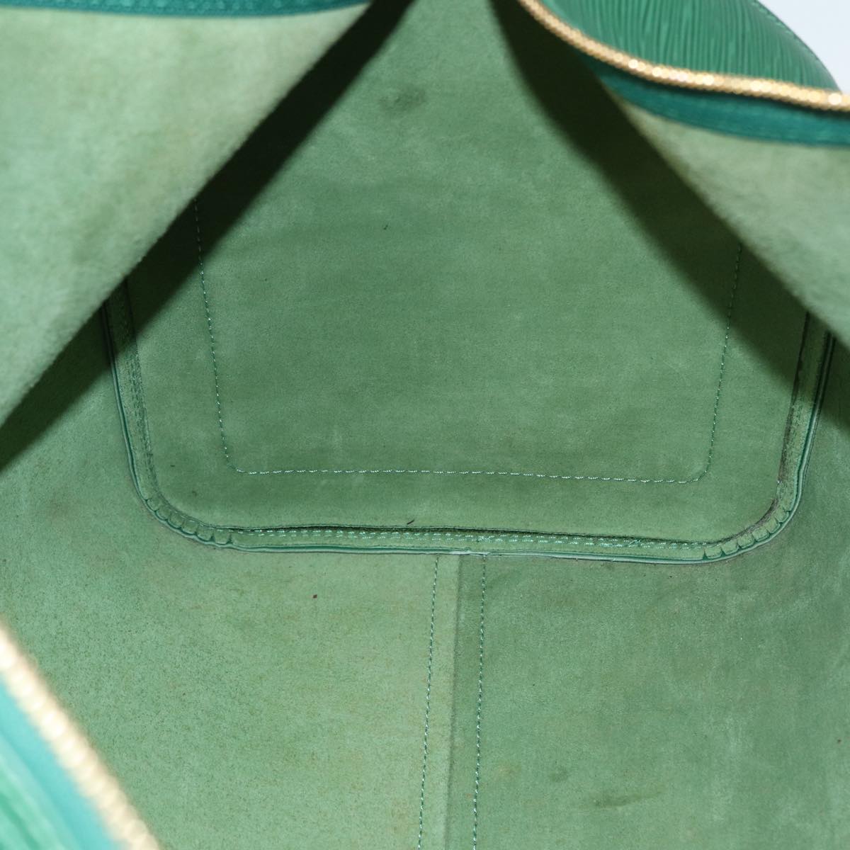 LOUIS VUITTON Epi Keepall 50 Boston Bag Green M42964 LV Auth 87946