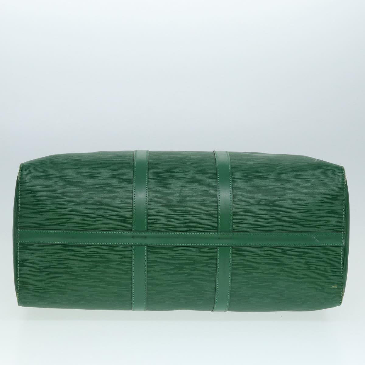 LOUIS VUITTON Epi Keepall 50 Boston Bag Green M42964 LV Auth 87946