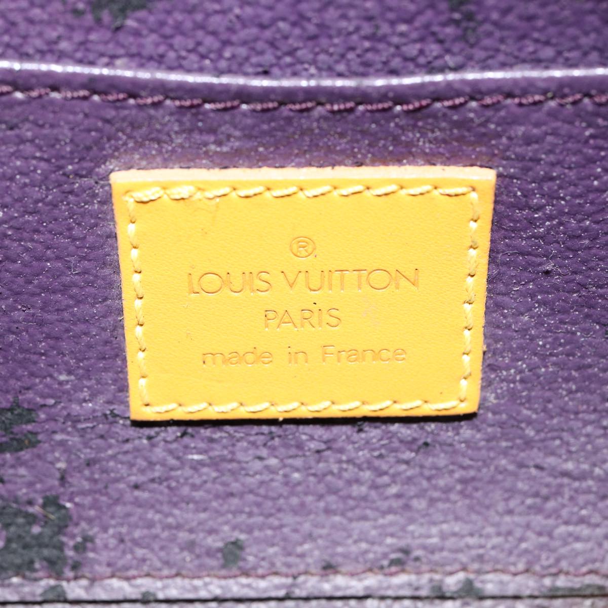 LOUIS VUITTON Epi Dauphine PM Pouch Yellow M48449 LV Auth 88058
