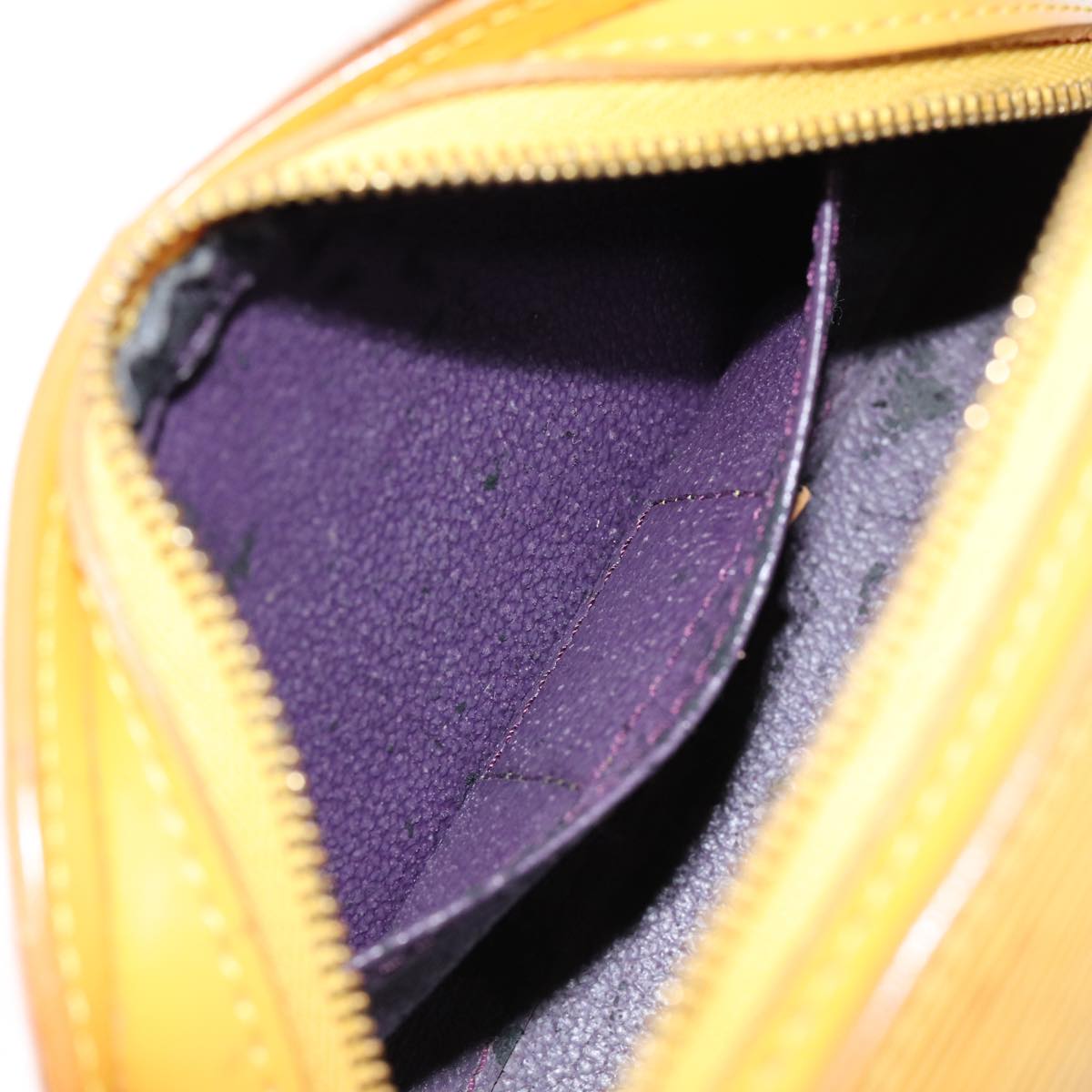 LOUIS VUITTON Epi Dauphine PM Pouch Yellow M48449 LV Auth 88058