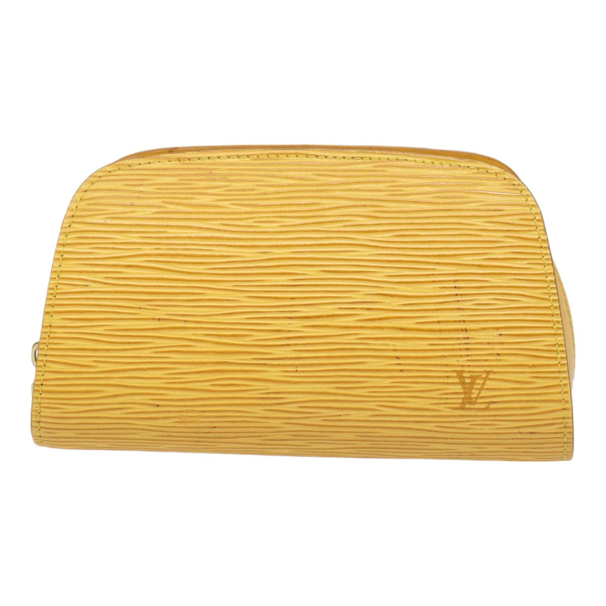 LOUIS VUITTON Epi Dauphine PM Pouch Yellow M48449 LV Auth 88058