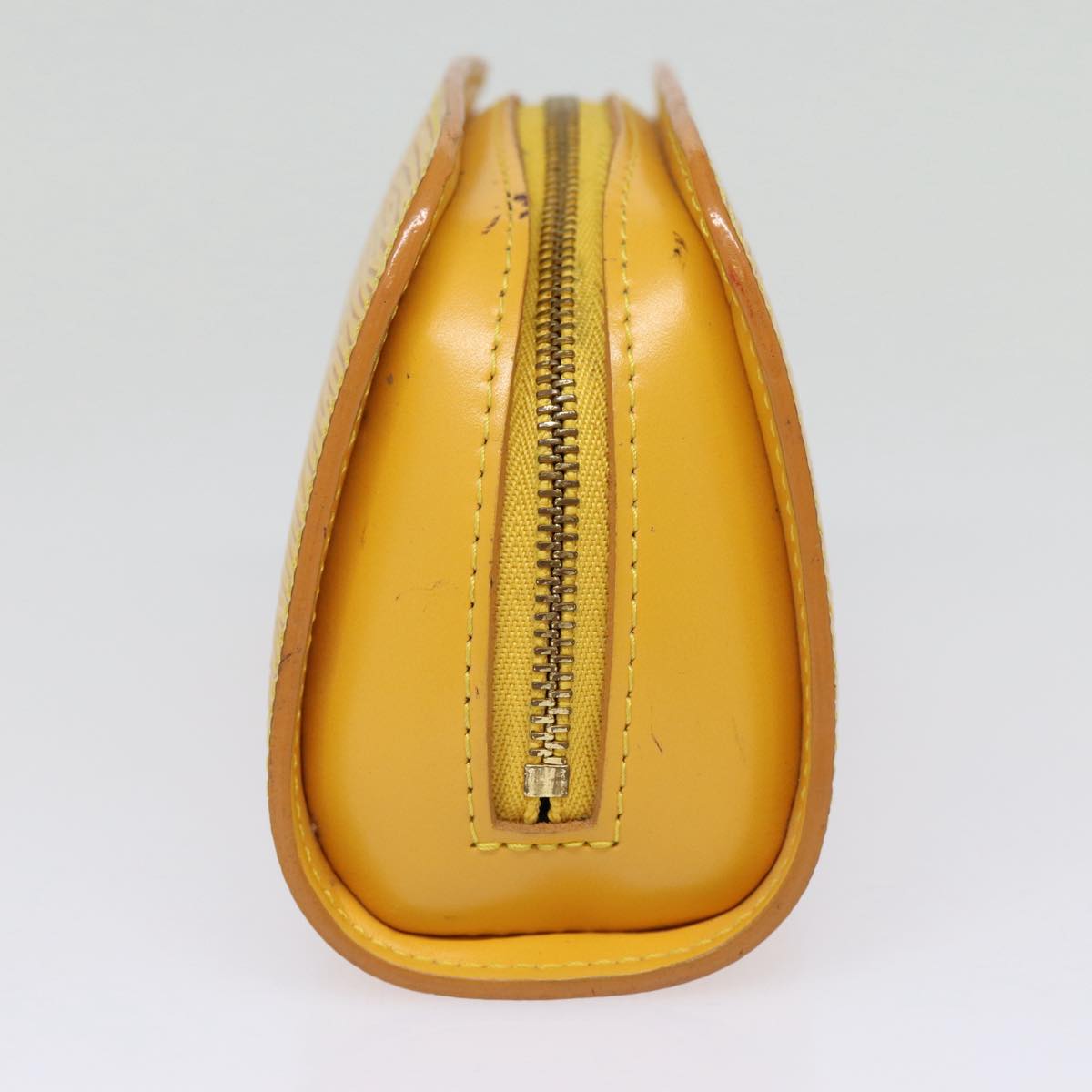 LOUIS VUITTON Epi Dauphine PM Pouch Yellow M48449 LV Auth 88058