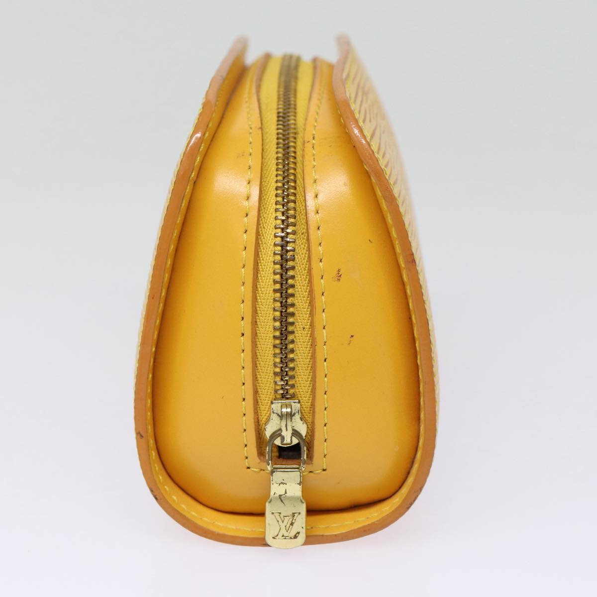 LOUIS VUITTON Epi Dauphine PM Pouch Yellow M48449 LV Auth 88058