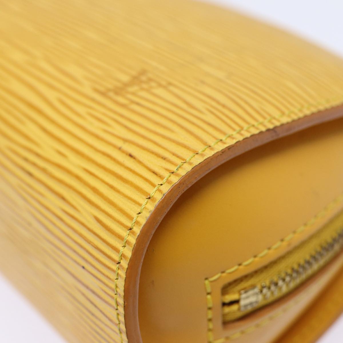 LOUIS VUITTON Epi Dauphine PM Pouch Yellow M48449 LV Auth 88058